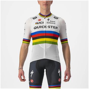 Castelli Quick-Step Alpha Vinyl Pro Team Competizione World Champion Jersey - XL