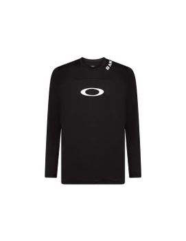 Camiseta de Ciclismo Oakley Free Ride Rc Ls Negro