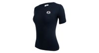 camiseta de manga corta lebram crest para mujer azul oscuro