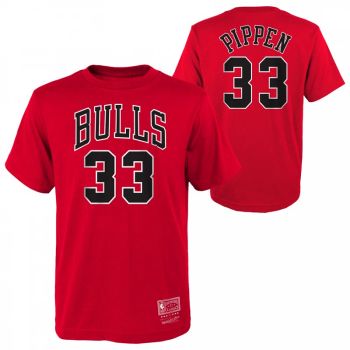 Camiseta Scottie Pippen Name & Number Chicago Bulls - Junior Mitchell and Ness