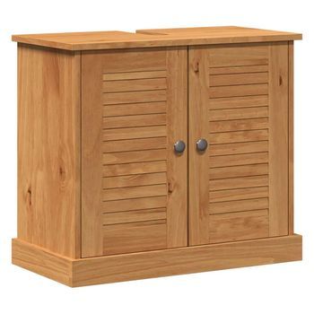Mueble De Lavabo Vigo Marrón Y Marrón Miel 68 X 34 X 59 Cm Vidaxl