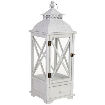 Farol De Madera 25x25x71h Cm