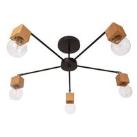 lampara de techo diseno escandinavo - bellou  negro