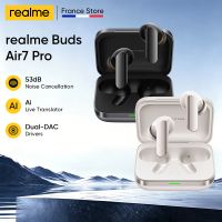 version global realme buds air 7 pro auriculares con cancelacion de ruido en tiempo real de 53db controlador dual-dac de 116mm traductor en vivo con ia