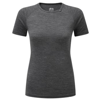dhb Women's Merino Short Sleeve Base Layer (M_150), Grey Marl