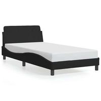 estructura de cama dover terciopelo negro 100x200 cm vidaxl