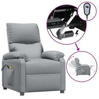 sillon de salon  silla  sillon de masaje electrico tela gris claro