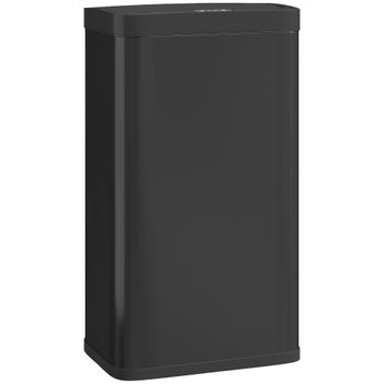 Cubo de basura 38x25.5x67.5 cm negro