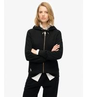 superdry para mujer w2012477a sudadera essential logo ziphood hb negro m casual algodon