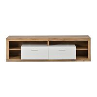 mueble de tv de 180 cm para 75 pulgadas con iluminacion led controlada por aplicacion