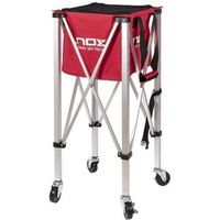 cesto bolas nox plegable rojo