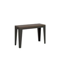 mesa tipo libro 120x4590 cm flame double nogal estructura antracita