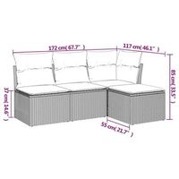 conjunto de sofas para exterior con cojines un juego de cuatro piezas