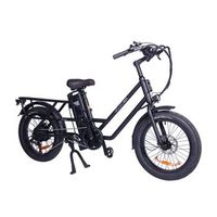 bicicleta electrica de carga gogobest gf200 500 w 48 v 156 ah autonomia de 60 km color negro