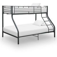 estructura de litera de metal negro 140x200 cm90x200 cm vidaxl