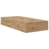 estructura de cama roble artisan 100 x 200 cm