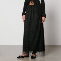 by malene birger palome fil-coupe mesh skirt - dk 34uk 6