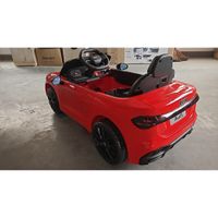 aiyaplay coche electrico para ninos 12v audi a5l con mando bateria de litio 2 motores mando rojo
