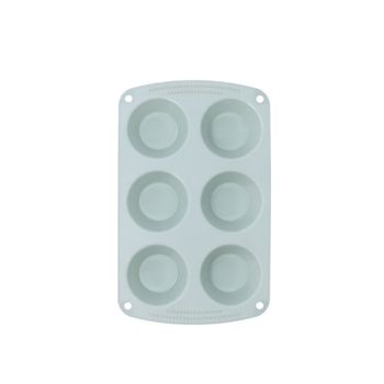 Molde 6 muffins silicona azul 26,5x16,6 cm