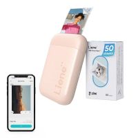 impresora portatil bluetooth liene pearl 2x3 zink sin tinta rosa