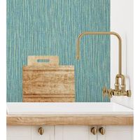 papel pintado vinilico ecologico textura en relieve color tonos turquesa - belize 679538 de gaulan - rollo de 10 m x 053 m