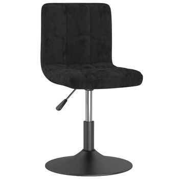 Sillas De Comedor Giratorias 6 Uds | Silla De Cocina Terciopelo Negro