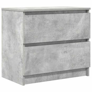 Mueble Tv | Mueble De Salón | Mesa De Tv Madera De Ingeniería Gris Hormigón 60x35x54 Cm