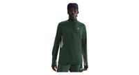 camiseta 1 2 cremallera nike trail green  hombre