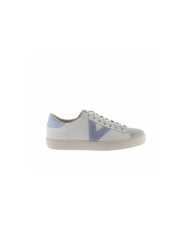 Zapatillas Victoria Berlin Piel & Serraje Celeste Mujer