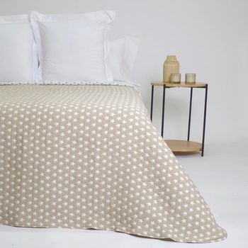 Colcha Jrd 1542  Beige Cama De 160 O 180cm