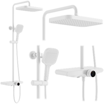Conjunto De Ducha Rea Bari White