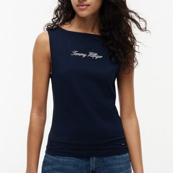 Tommy Hilfiger Blusa Ww0ww50947 Classic Script Boat Top para mujer