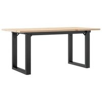 mesa de cafe - mesa de centro marco o madera maciza pino y acero 90x40x35 cm