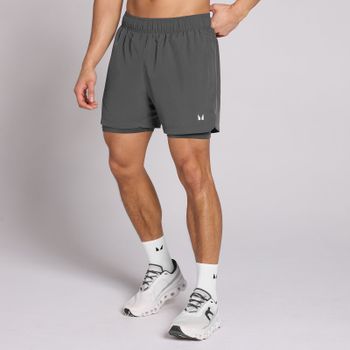 MP Men's 5  2-in-1 Training Shorts - Dark Grey - S