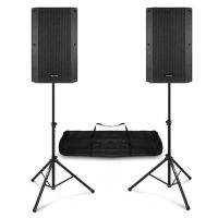pack sonido vonyx vsa120s 800w rms bluetooth usb con soportes y cable