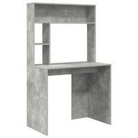 escritorio gris concreto madera de ingenieria 91 x 50 x 149 cm vidaxl