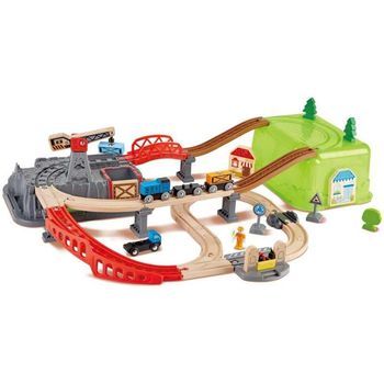 Juego De Bloques De Construcción De Ferrocarril 80x50x14 Cm