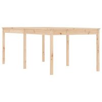 mesa de jardinrmesa para exterioresrmesa de patio madera maciza de pino 2035x100x76 cm