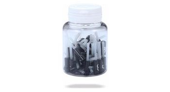 Casquillos con punta bbb aluminio  50 uds  negro