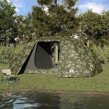 Tienda De Pesca - Exterior - Poliéster Y Fibra De Vidrio - Camuflaje (514x465x187cm)