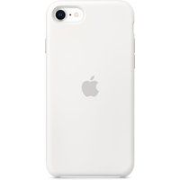 apple iphone se silicone case - white white