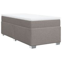 cama tapizada 200x80x46 cm tejido - taupe