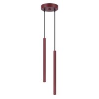 lampara colgantes borgona acero alt 118 cm
