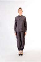 camisa con bolsillos de parche anthracite s