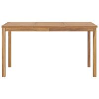 mesa de comedor de jardin  mesa de exterior madera maciza de teca 140x80x77 cm