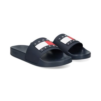 Tommy Hilfiger Sandalias Planas Mujer - Azul Marino Talla 44