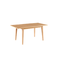 mesa de comedor rectangular extensible ebony madera natural