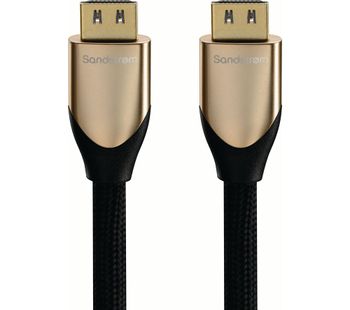SANDSTROM S1HDM315 HDMI Cable with Ethernet - 1 m, Gold