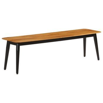 Banco Madera Maciza De Mango Y Hierro 160x40x45 Cm Vidaxl