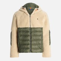 polo ralph lauren hi-pile terra fleece bomber jacket - s